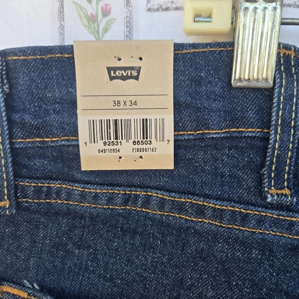 Levi's 511 Jeans Men 38x34 Slim‎ Fit Low Rise Stretch Denim Blue Dark Wash NWT